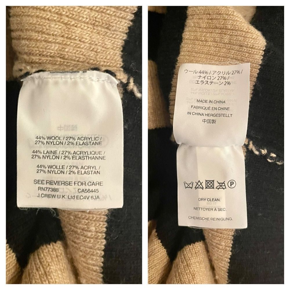 J. Crew striped turtleneck sweater-dress.  Size XS. - Picture 10 of 14